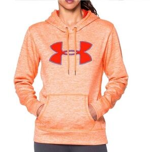 UNDER ARMOUR Fleece Big Logo Twist Hoodie Orange